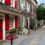 old street in Philadelphia, USA